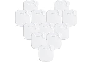 12-Pack Baby Bibs for Boys and Girls,Ultra-Soft and Absorbent, Adjustable Size,Ideal for Drooling, Teething and Feeding