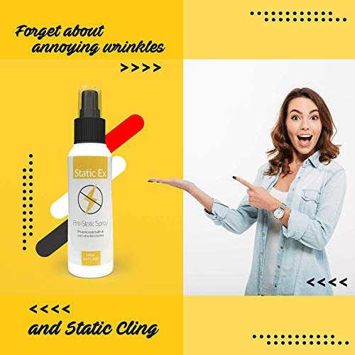 StaticEx Cling Free Static Guard Spray for Clothes Anti Static Cling