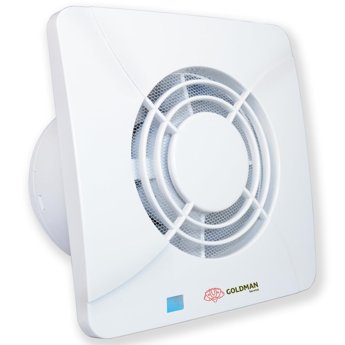 GOLDMAN SERVICE | Quiet Bathroom Extractor Fan Powerful Air Extractor Fan Anti Humidity Odors Anti-return Valve and Mosquito Net | Diameter: 100 mm 12W