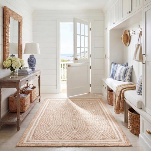 SAFAVIEH Natural Fiber Collection Accent Rug - 4' x 6', Natural & Ivory, Morocc…