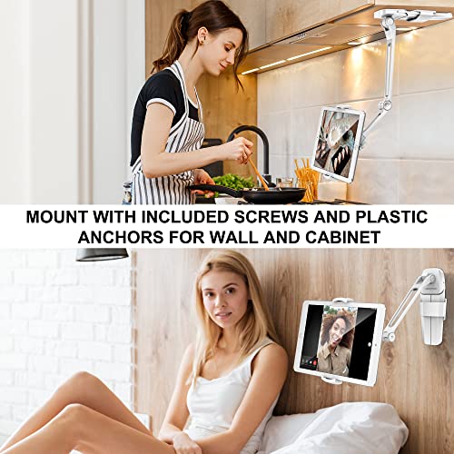 AboveTEK Under iPad Mount, 3 in 1 Highflex 360° iPad Wall Mount