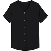 Latuza Women's Bamboo Viscose Pajama Top Button Up Sleep Shirt