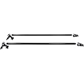 BALOCEO Traction Bars Compatible with 01-10 Silverado Sierra 2500 3500 | Compatible with 2001-2010 Chevy Chevrolet Silverado 2500 3500 &amp; GMC Sierra 2500 3500; Steel Powder Coated Axle Flipped