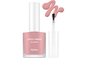 A'PIEU Juicy-Pang Water Blusher [PK03] (0.31 fl oz) - Dewy-Liquid Cheek Color with Fruity Tint and Soft Blendable Texture. Fruit Extract Blend, Rose Flower Water.