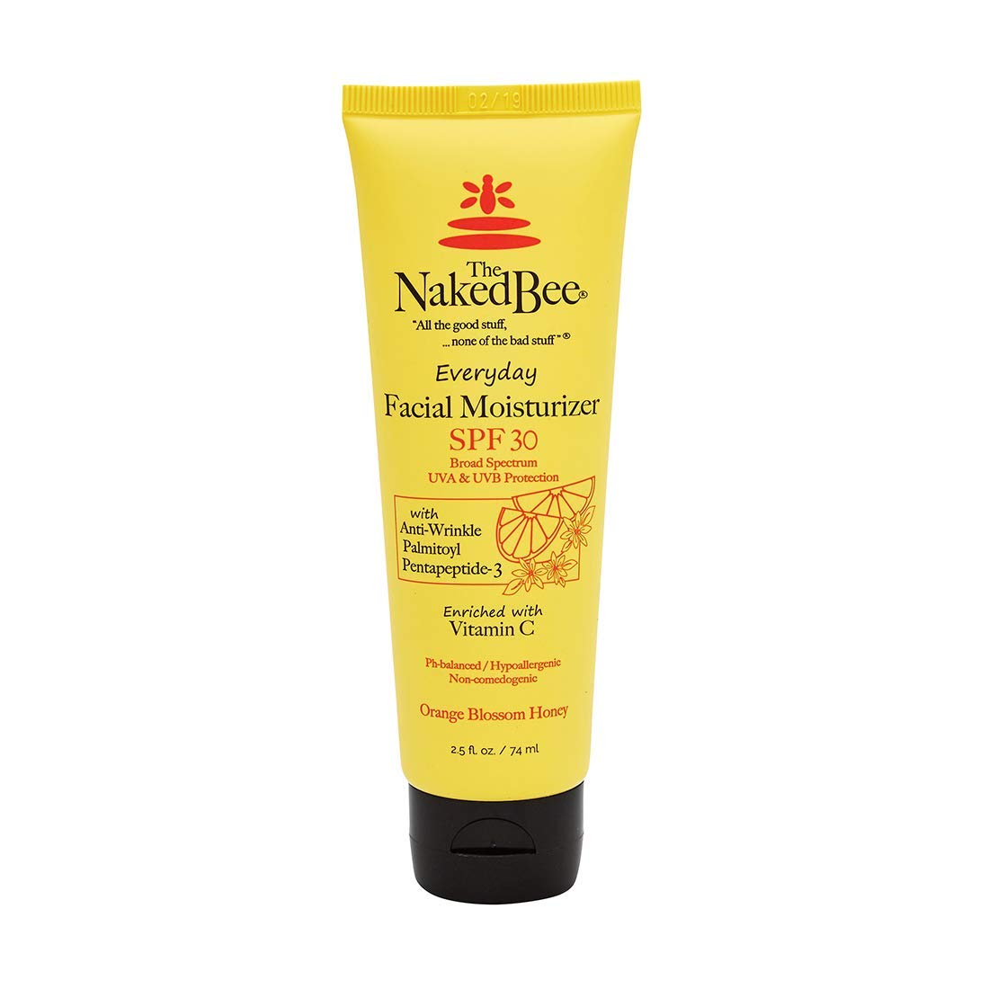 The Naked Bee 2.5 Oz Vitamin C Facial Moisturizer Spf 30 -Orange Blossom