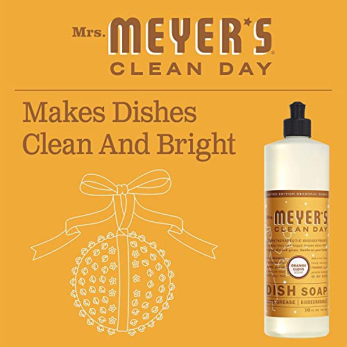 Mrs. Meyer's Clean Day Dishwashing Liquid Dish Soap, Cruelty Free