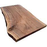 DIY Live Edge Walnut Charcuterie Board Blank &ndash; 24&rdquo; Long (6&ndash;9&rdquo; Wide) | Kiln Dried &amp; Planed | Perfect for Epoxy Resin Projects, Serving Trays &amp; Custom Gifts