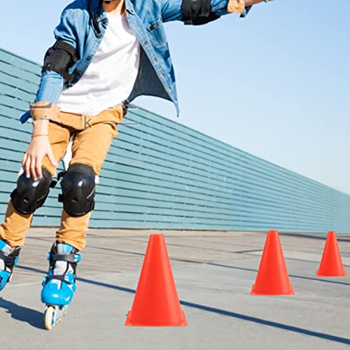 Excefore 7 Inch Plastic Traffic Cones 12Pcs Sport Training Agility Marker Cone for Soccer, Skating, Football, Basketball, Indoor and Outdoor Games