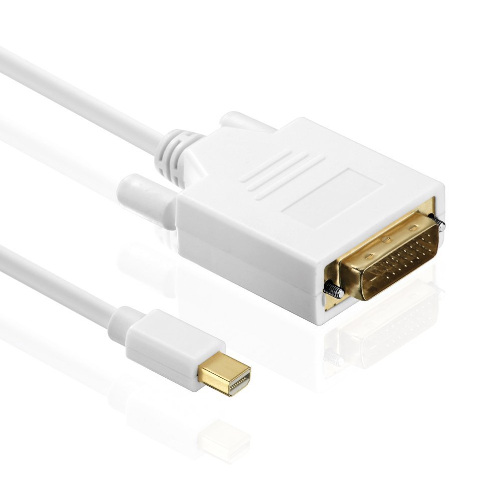 Hdsupply DC040 020 DisplayPort to DVI Single Link Cable (2 m, gold plated, Full HD, 1080p – White