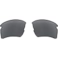 Oakley Flak 2.0 XL Rectangular Replacement Sunglass Lenses, Black Polarized, 59 mm