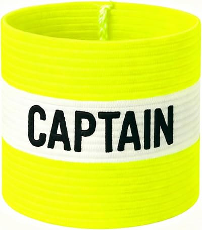 Fitness Health Captain Armband Soccer Band Yellow Kids Size 7cm 9cm 12cm