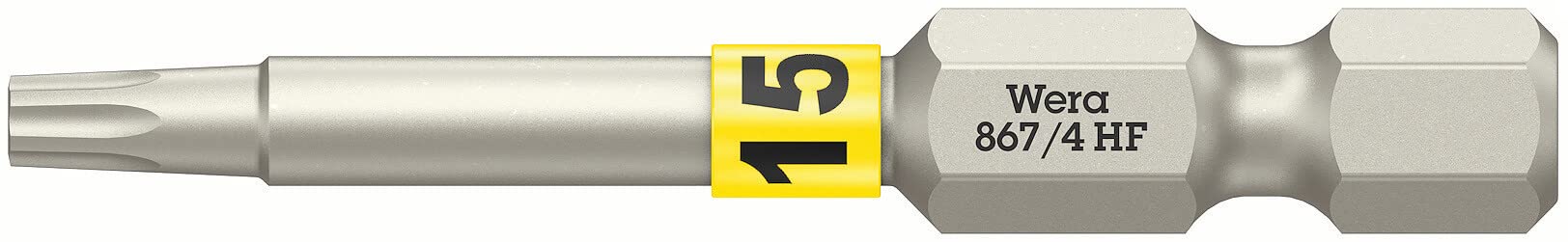 Wera - 05060507001 - Bit with Holding Function, 867/4 TORX® HF, TX 15 x 50 mm