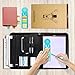 Business Padfolio Folder, Ohuhu Portfolio Organizer with Letter-Size Writing Notepads and Sticky Notes, Zipper Binder for Resume, Office, Business, Interview