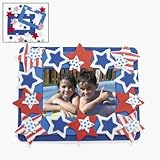 Patriotic Photo Frame Magnet Foam Craft Kit (makes 12) Crafts for Kids