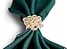 Derker Alloy Napkin Rings with Big Multilayer Delicately Vivid Hollow Out Peacock and Diamod Wedding Banquet Dinner Tea Party Decorations，Pack of 6.
