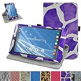 Insignia NS-P08A7100 Rotating Case,Mama Mouth 360 Degree Rotary Stand With Cute Lovely Pattern Cover For 8