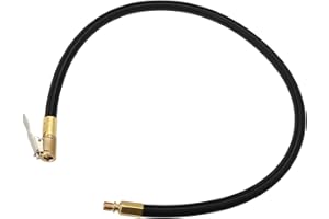 ACROPIX Copper Nylon 60cm 24" Tire Valve Connect Pipe Air Chuck Inflator Compressor Pump Extension Hose for Car Motorbike Bik