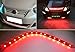 XTAUTO Red 12v 15 Led 30cm Car Flexible Waterproof Underbody Light Strip Pack of 20