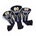 Team Golf NCAA Notre Dame Fighting Irish Contour Golf Club Headcovers (3 Count) Numbered 1, 3, & X, Fits Oversized Drivers, Utility, Rescue & Fairway Clubs, Velour lined for Extra Club Protection