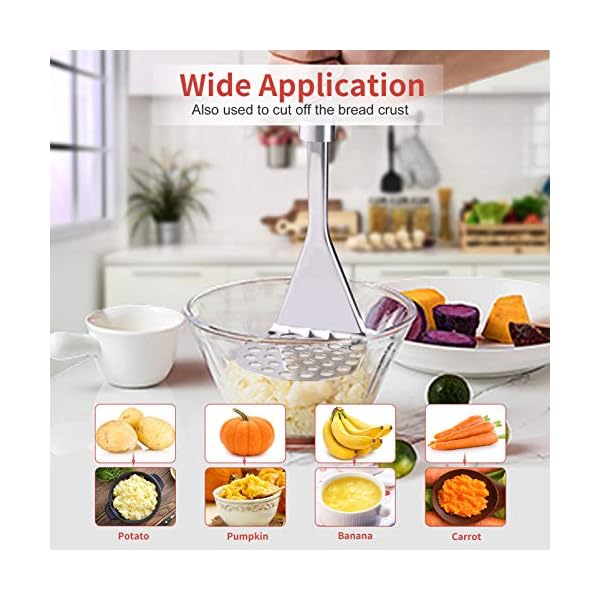 Uarter Kitchen Utensil Sets 5 Pcs - Kitchen Tools Essentials Gadgets - Cookware Gadgets/Accessories with Potato Masher | Peeler | Cheese Grater | Whisk | Pizza Cutter - Cooking Utensils for Daily Use