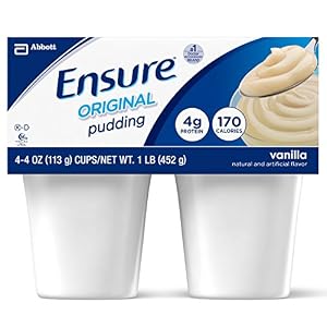 Image of Ensure Pudding, Vanilla, 4-Ounce Cups in 4-Count Packages (Pack of 12 Cups)