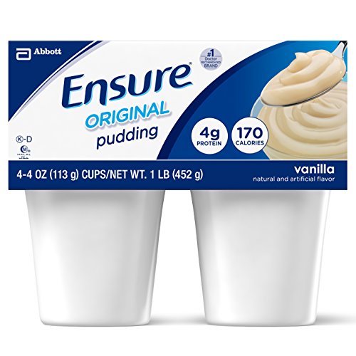 Ensure Pudding, Vanilla, 4-Ounce Cups in 4-Count Packages (Pack of 12 Cups)