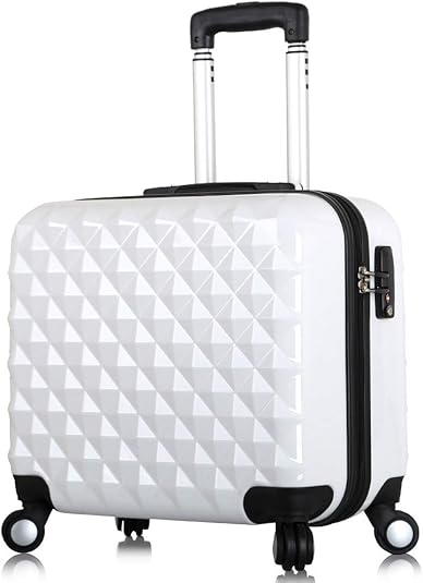 Amazon 1006 スーツケース Sサイズ キャリーケース 四輪 Tsaロック 機内持ち込み 超軽量 17インチ ホワイト White スーツケース