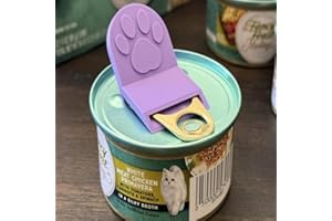 Pet Can Opener, Ergonomic Non-Slip Handle for Cat and Dog Food Cans, Durable Plastic Kitchen Tool with Easy Clean Design