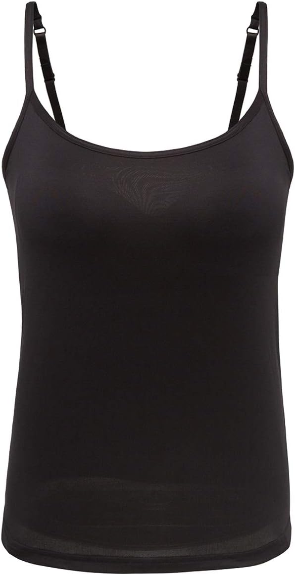 HONFON Womens Adjustable Spaghetti Strap Built in Bra Padded Camisole Tops