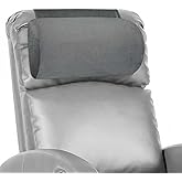 Xmntdo Recliner Neck Pillow with Non-Slip Base,Adjustable Neck Pillow for Recliner,Headrest for Neck Pain Relief and Neck Support (Dark Gray)