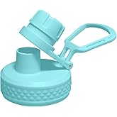 SENDESTAR Spout Lid for Hydroflask Wide Mouth Water Bottle Fits 18 oz 20 oz 32 oz 40 oz 73 oz,Chug Cap Flexible Handle Compatible, Takeya, Simple Modern, Wide Mouth Water Bottle