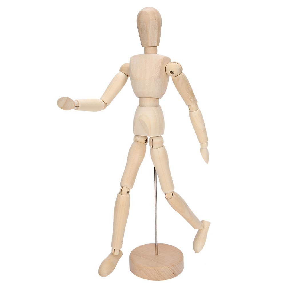 Wooden Manikin Jointed Mannequin Artists for Drawing Human Figure Sketching Drawing Painting Home Office Desk Decoration