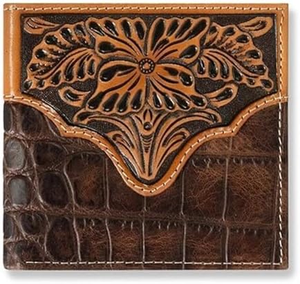 Amazon.com: ARIAT Western Wallet Mens Trifold Slim Crocodile