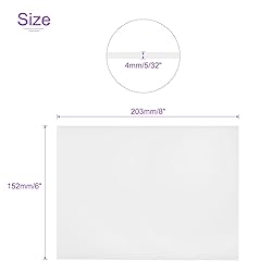 DMiotech 2 Pack 6 x 8 x 0.15 Inch Plastic UHMW