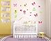 Skygate 17 Count Premium Butterflies and Flowers Wall Stickers | 3D Foam | Wall Decal Stickers Without Leaving a Sticky Residue