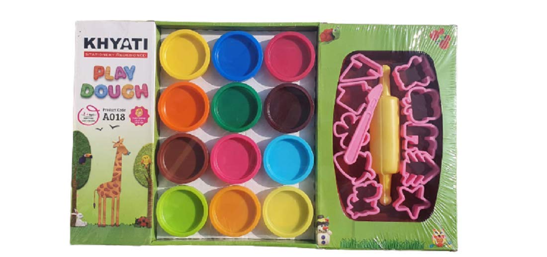 KHYATI Play Dough Set of 12 Colours, Multicolor Amazon.in Toys & Games