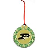 Purdue Boilermakers Wreath Metal Christmas Ornament