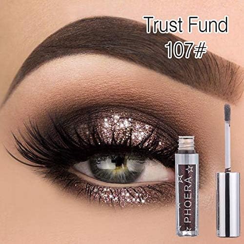 Phoera Magnificent Metals Liquid Glitter Eyeshadow 107 Trust Fund Waterproof