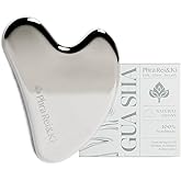 Phra Rei&Ki] Gua Sha Facial Tools, Customed Natural Jade Stone, Gua Sha Tool for Face, Manual Massage Tool for Jawline Sculpting, Puffiness Reducing and Face Lifting, Massager for Skin-Care