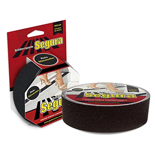 Fita Antierrapante para Escada Preta 5 m Tatu