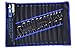 Kesler 24 Piece Full Polish SAE and Metric Combination Wrench Set with Roll-up Tool Bag