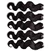 JINREN (TM) Brazilian Virgin Hair with Closure Unprocessed Brazilian Body Wave Human Hair Weave 5 Bundles with Lace Closure 4x4 Lace Top Closure (16