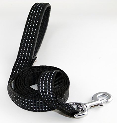 JimHodgesDogTraining Brand - Premium Quality Double Ply Reflective Dog Leash - 6 Feet x 1 Inch - Great Lead for Walking, Training and Hiking with your Dog or Puppy - Soft, Heavy Duty, Nylon