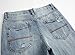 NITAGUT Men's Ripped Slim Fit Tapered Leg Jeans Light Blue-US 30