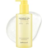 Cell Fusion C Radiance Vita Cleansing Gel, Vitamin C + BHA + 5 Hyaluronic Acids - Gel to Foam Daily Face Wash, Brightens &amp; Exfoliates, 6.76 fl.oz / 200ml - skincare for face