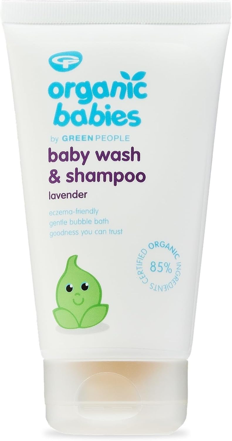 Green People Organic Babies Lavender Baby Wash & Shampoo - Natural & Organic - SLS & Paraben Free - Vegan, 150ml