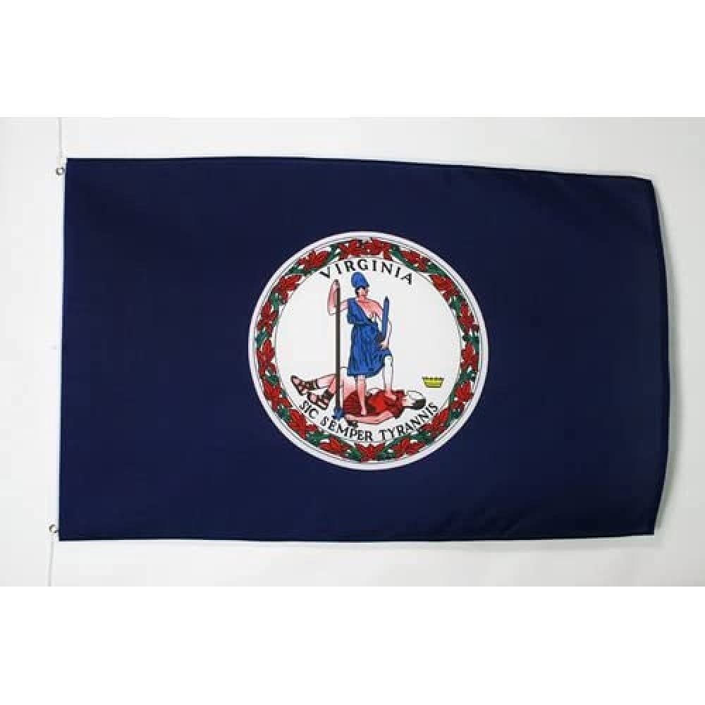 AZ FLAG - Virginia Flag - 2x3 Ft - 100D Polyester Us State Of Virginie Banner with Two Metal Grommets - Fade Resistant - Vivid Colors - 2' x 3' Feet - 90x60 Cm — image 1