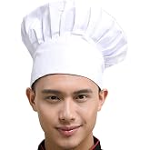 Hyzrz Chef Hat Adult Adjustable Elastic Baker Kitchen Cooking Chef Cap