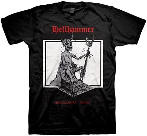 Hellhammer Red Logo Apocalyptic Raids T-Shirt-L