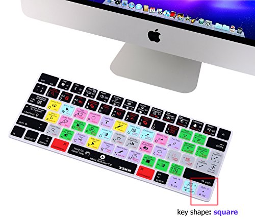 XSKN Magic Keyboard Adobe Illustrator Shortcut Keyboard Cover, Durable AI Hotkeys Silicone Keyboard Skin for Apple Magic Keyboard MLA22LL/A